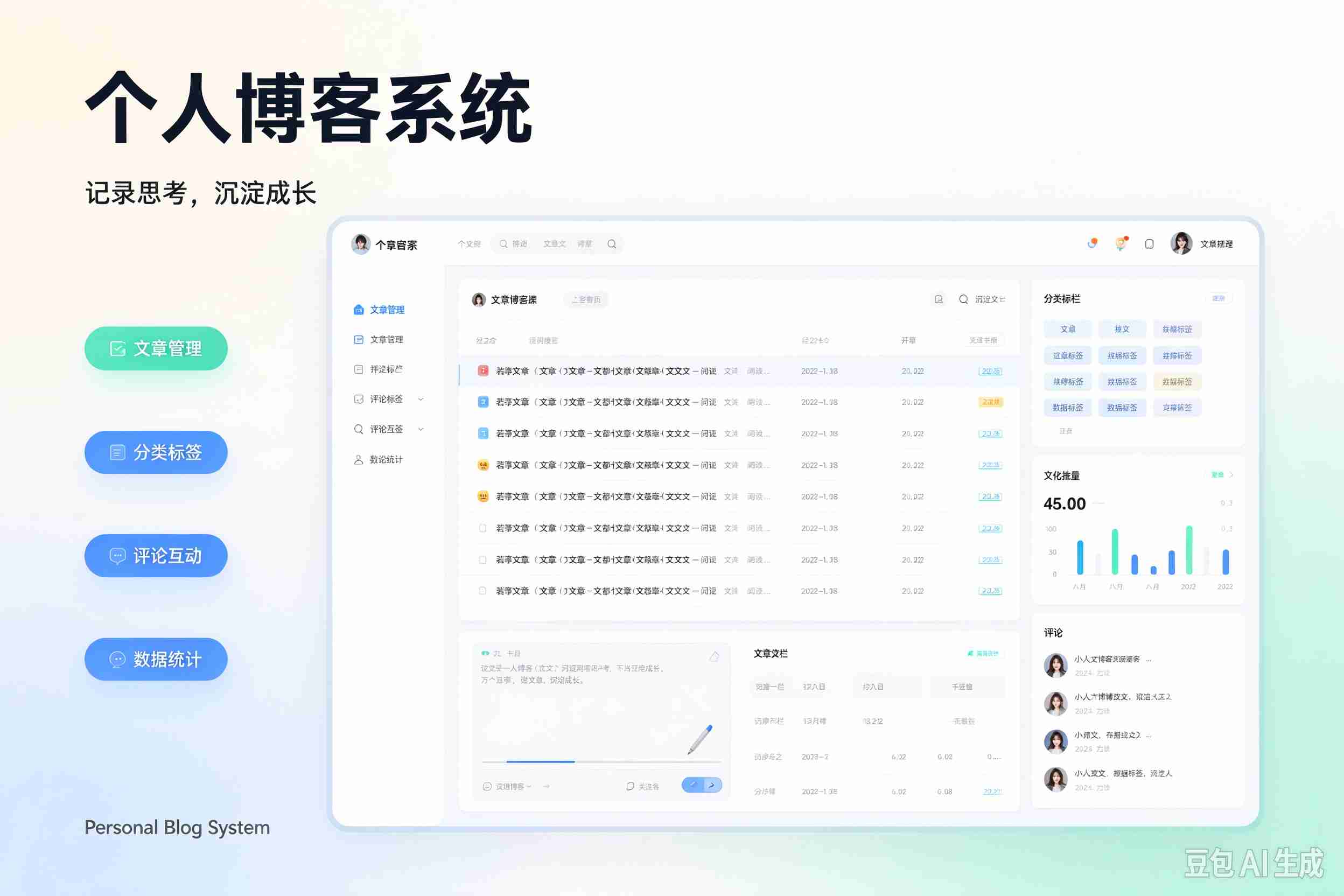 个人博客系统预览图