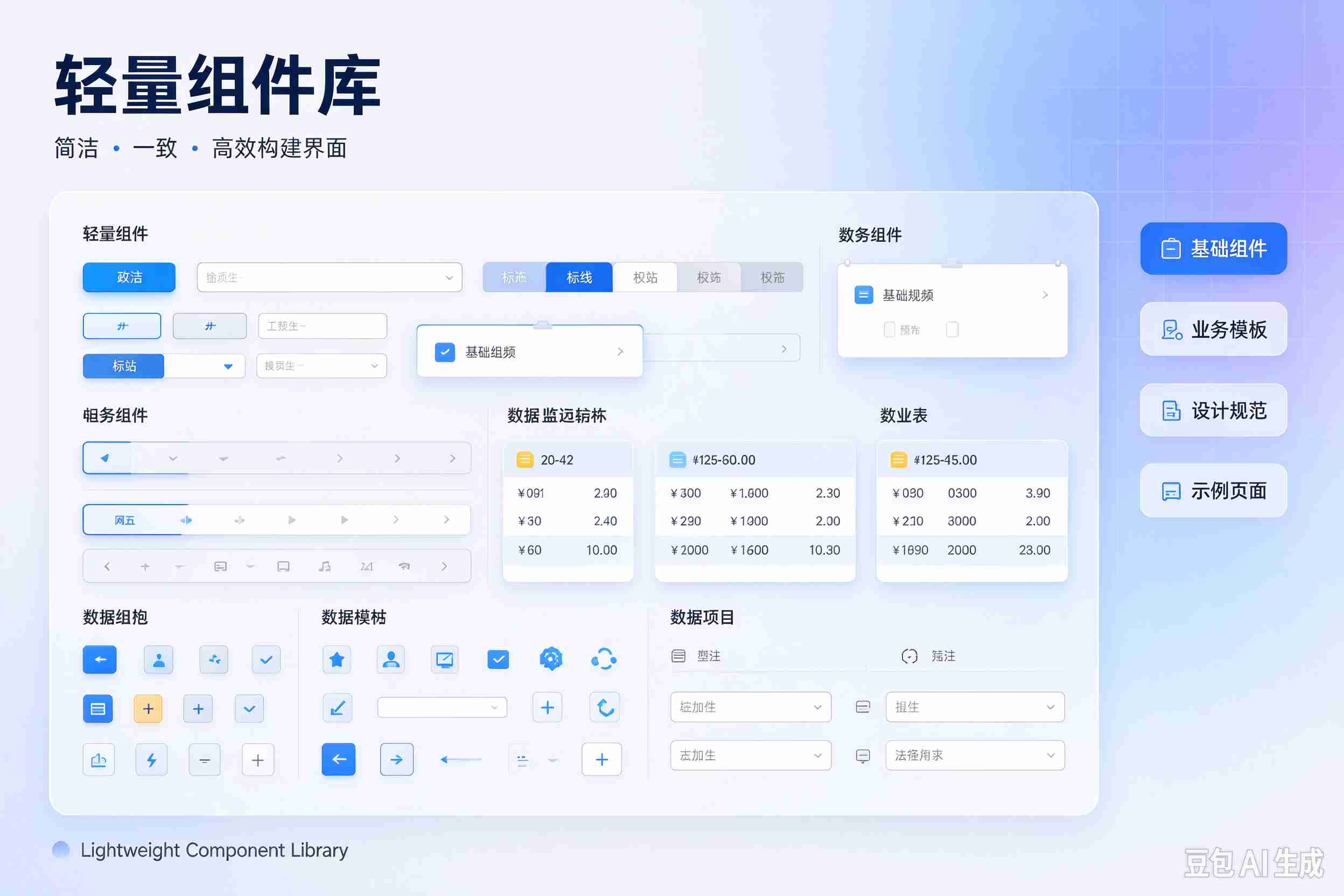 轻量组件库预览图